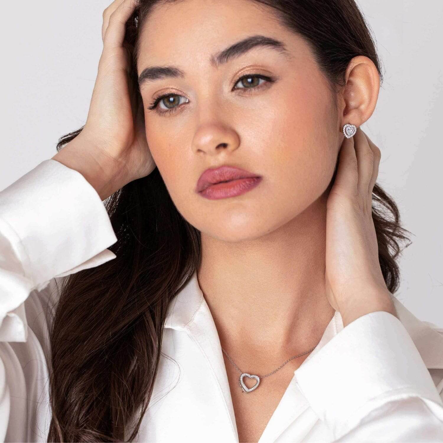 To My Wife 3 in 1 Necklace - Sterling Silver Trinity Necklace - WF5