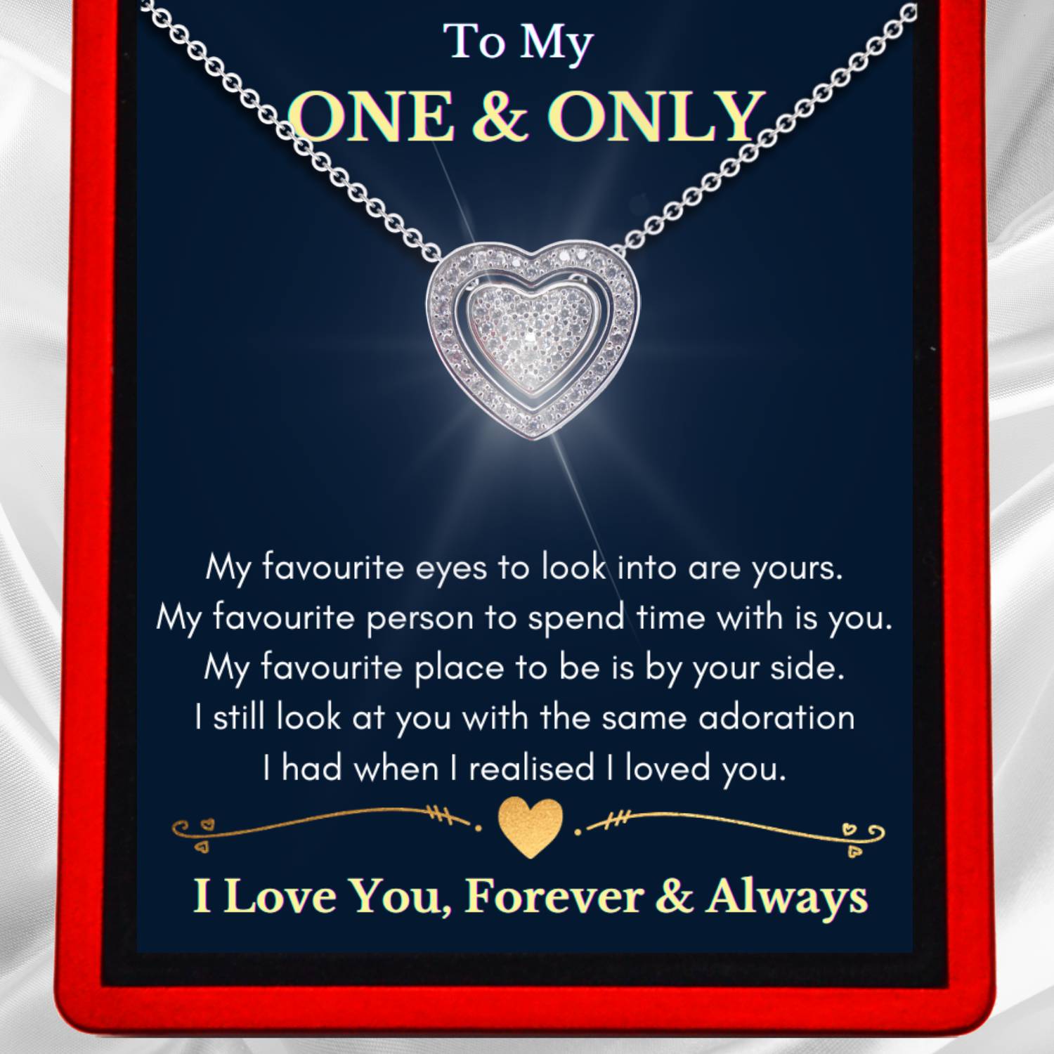 To My One & Only - Sterling Silver Trinity 3in1 Necklace