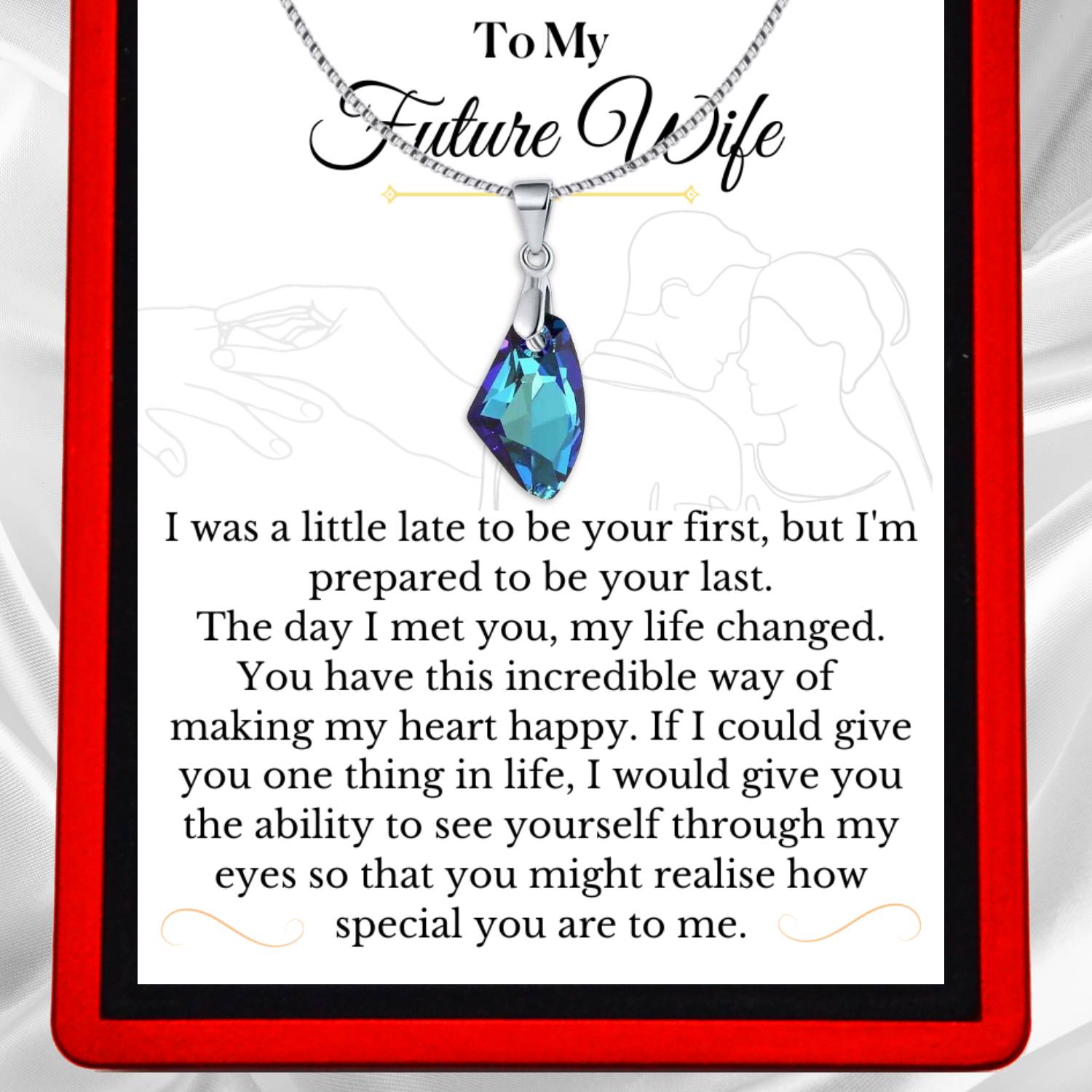 To My Future Wife, 'You changed my Life' - Choose a Necklace for Her - FW8