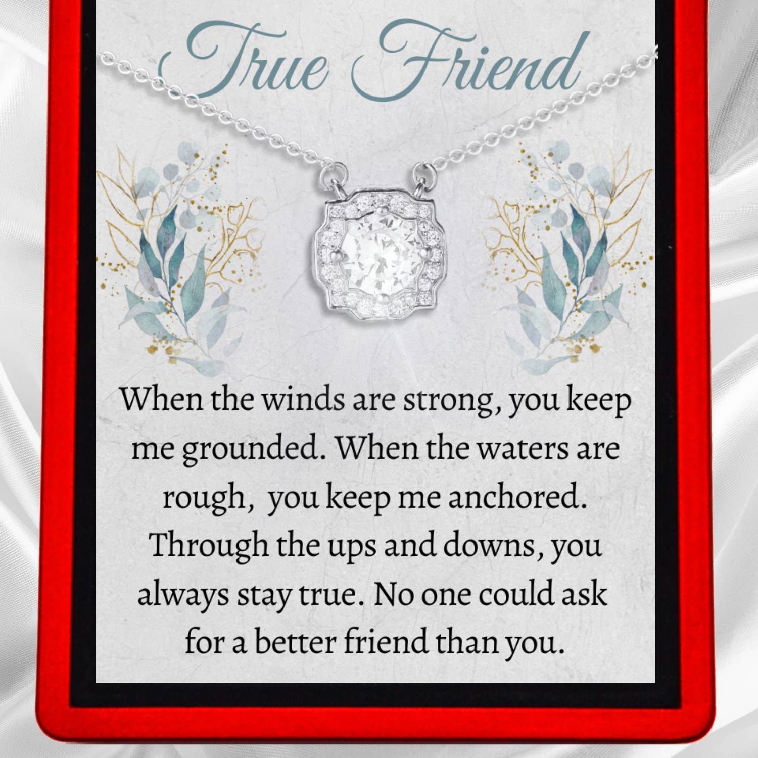 To My True Friend - Dazzling Beauty Necklace