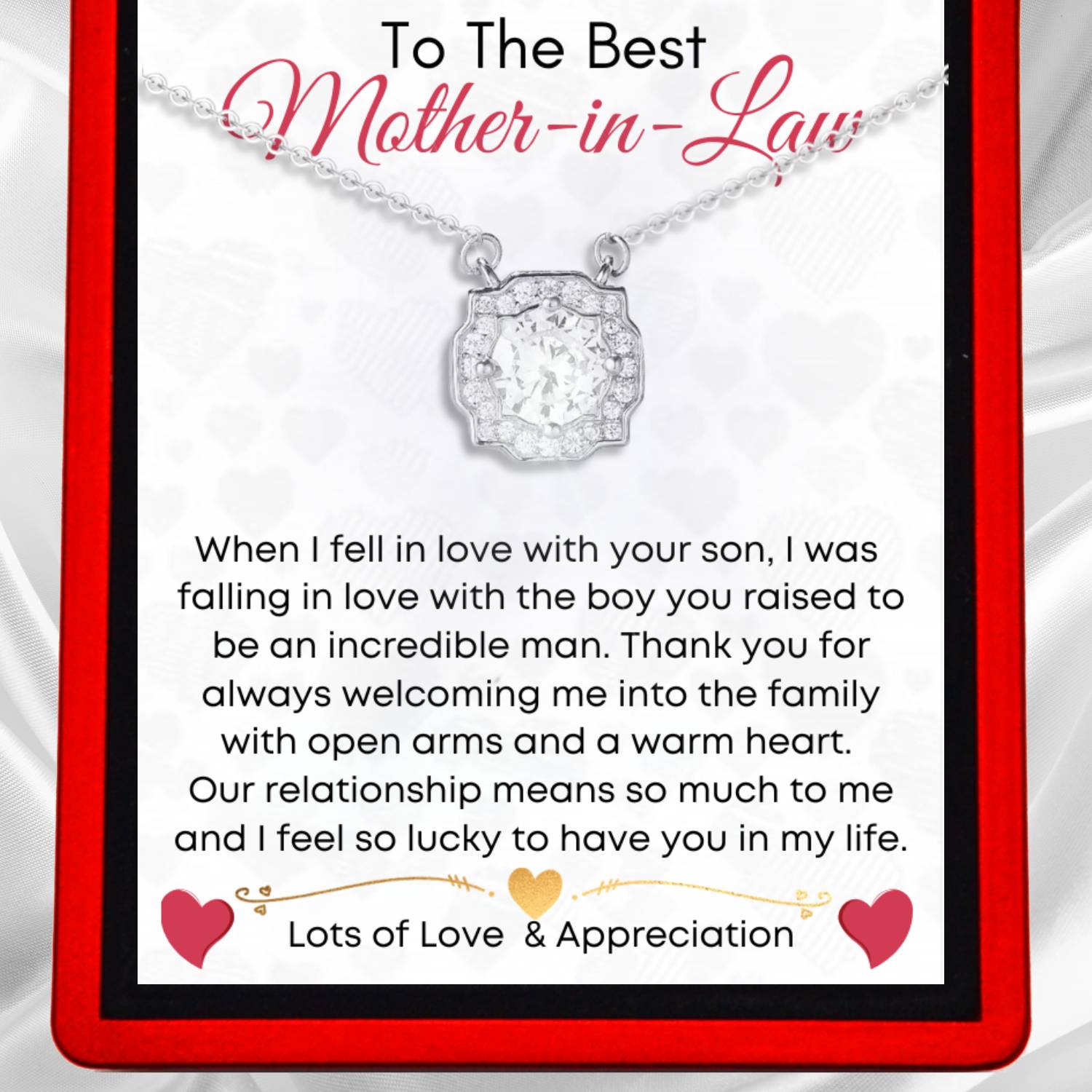 To The Best Mother-in-Law - Dazzling Beauty Necklace