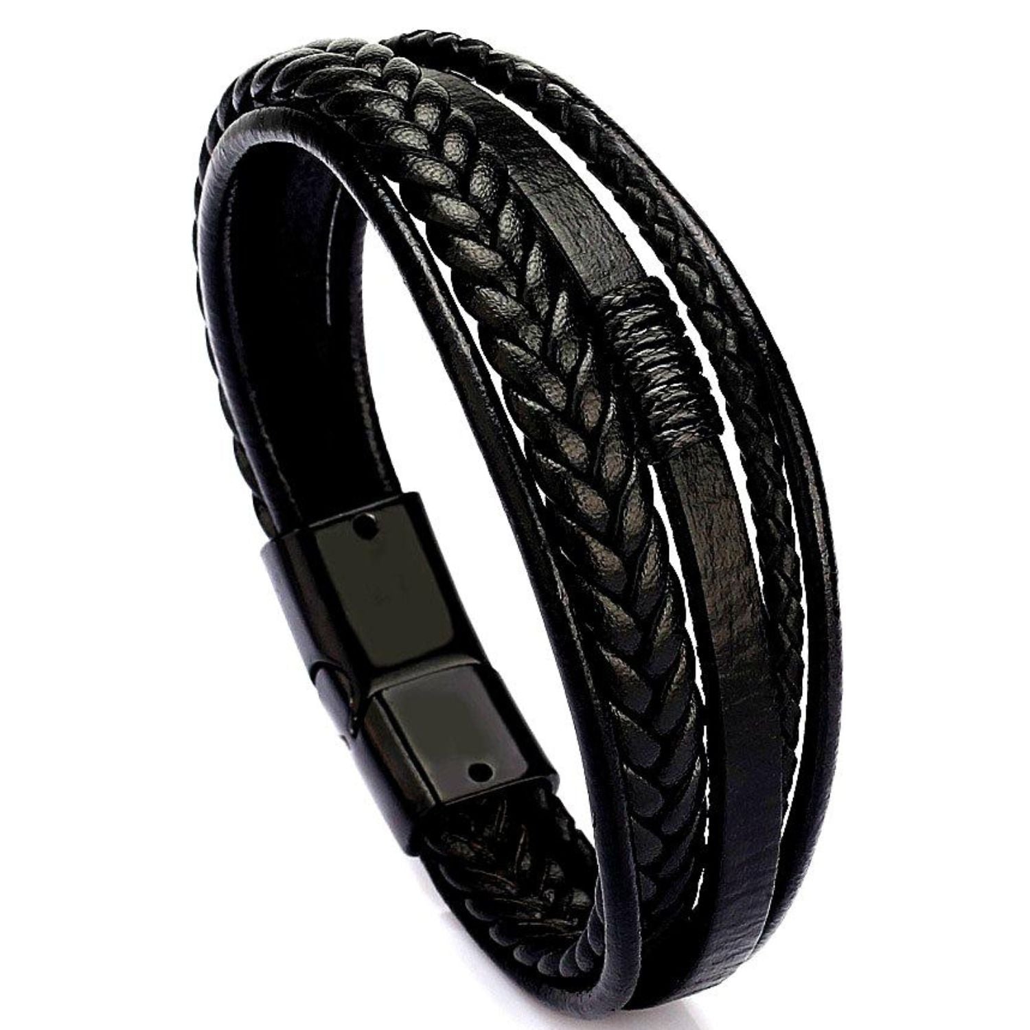 Grandson Leather Bracelet - 21cm JWL Men's GD3Brace2