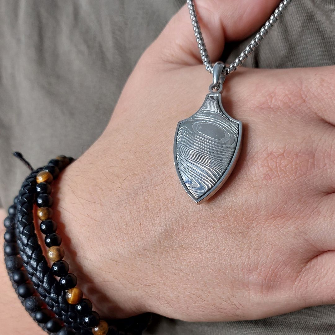 To My Son - Guardian Shield Necklace