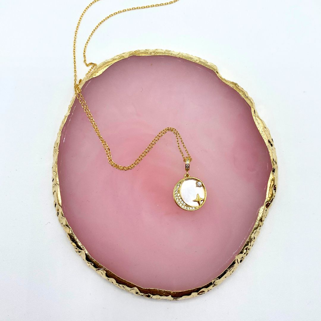 Guiding Star Necklace - Gold Vermeil & Sterling Silver