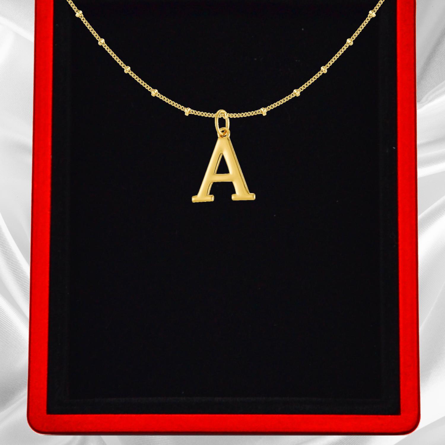 Gold Vermeil Initial Necklace