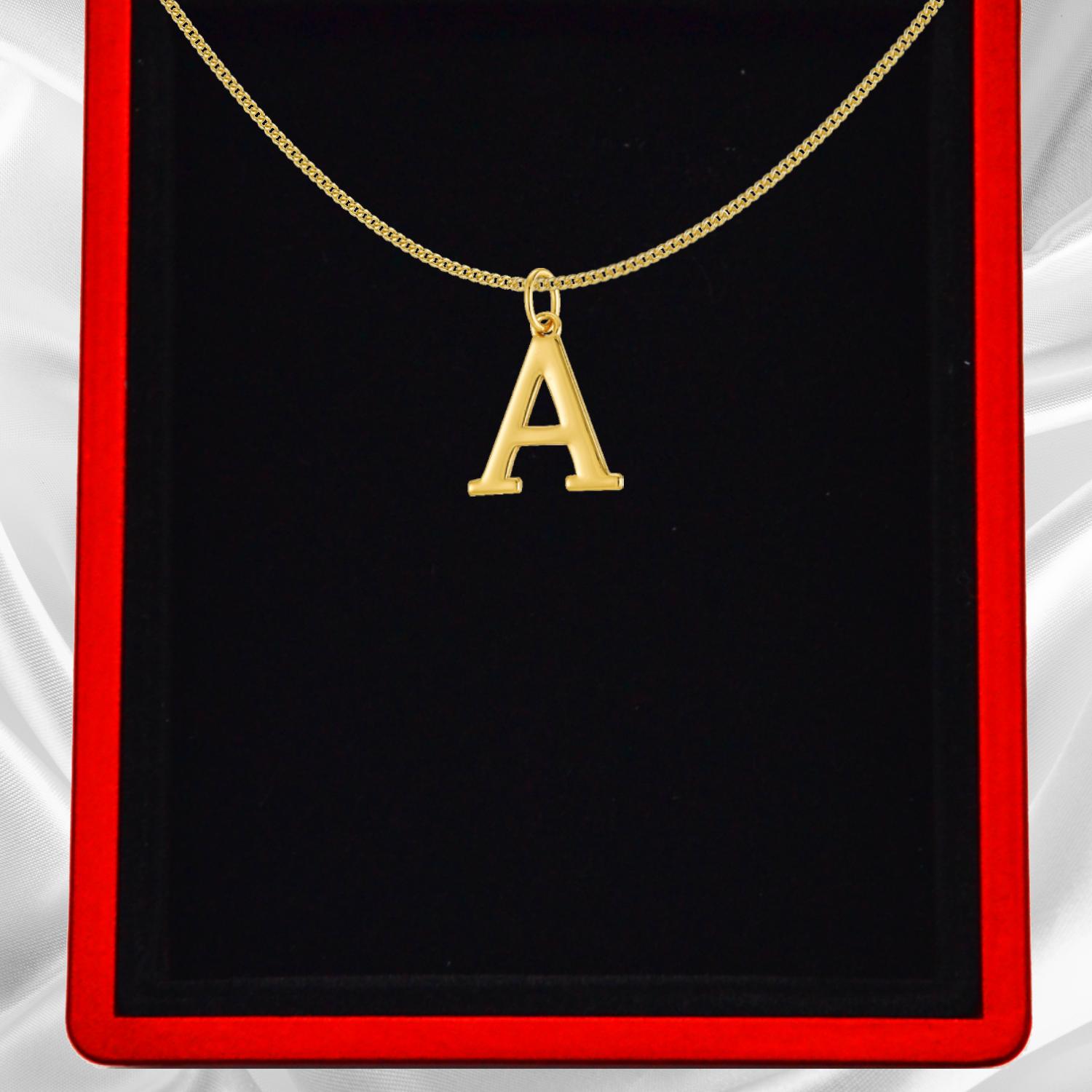 Gold Vermeil Initial Necklace