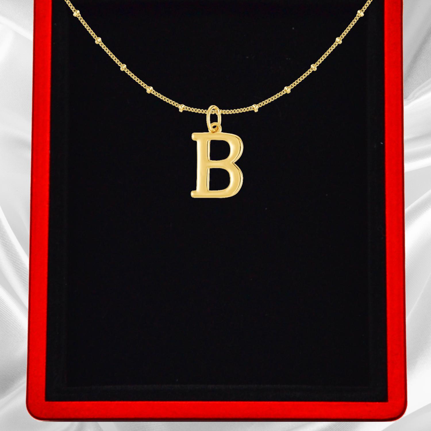 Gold Vermeil Initial Necklace