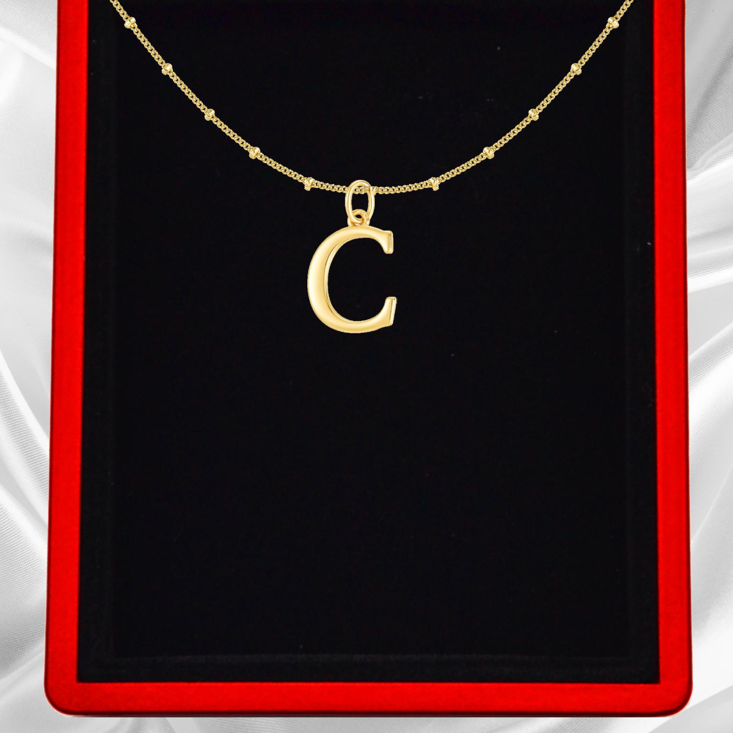 Gold Vermeil Initial Necklace