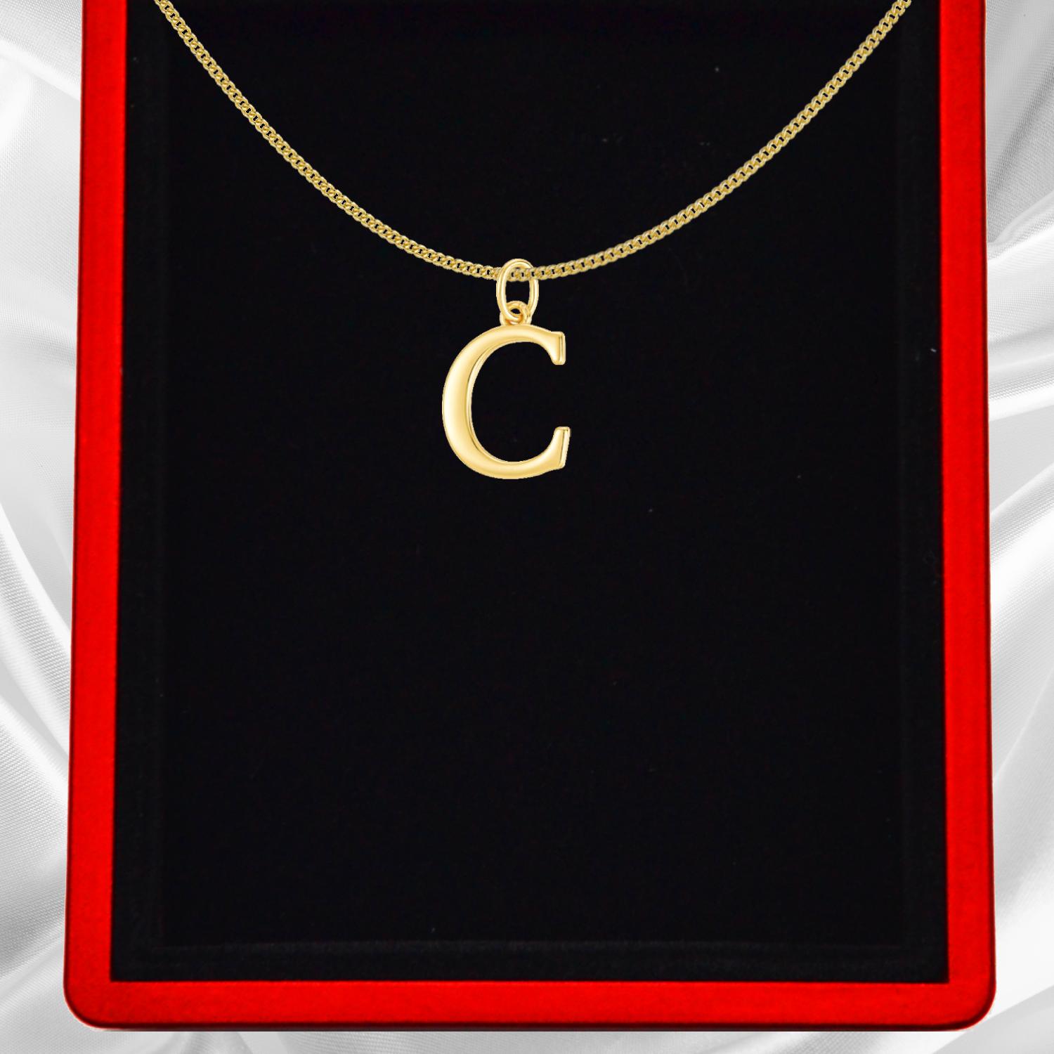 Gold Vermeil Initial Necklace