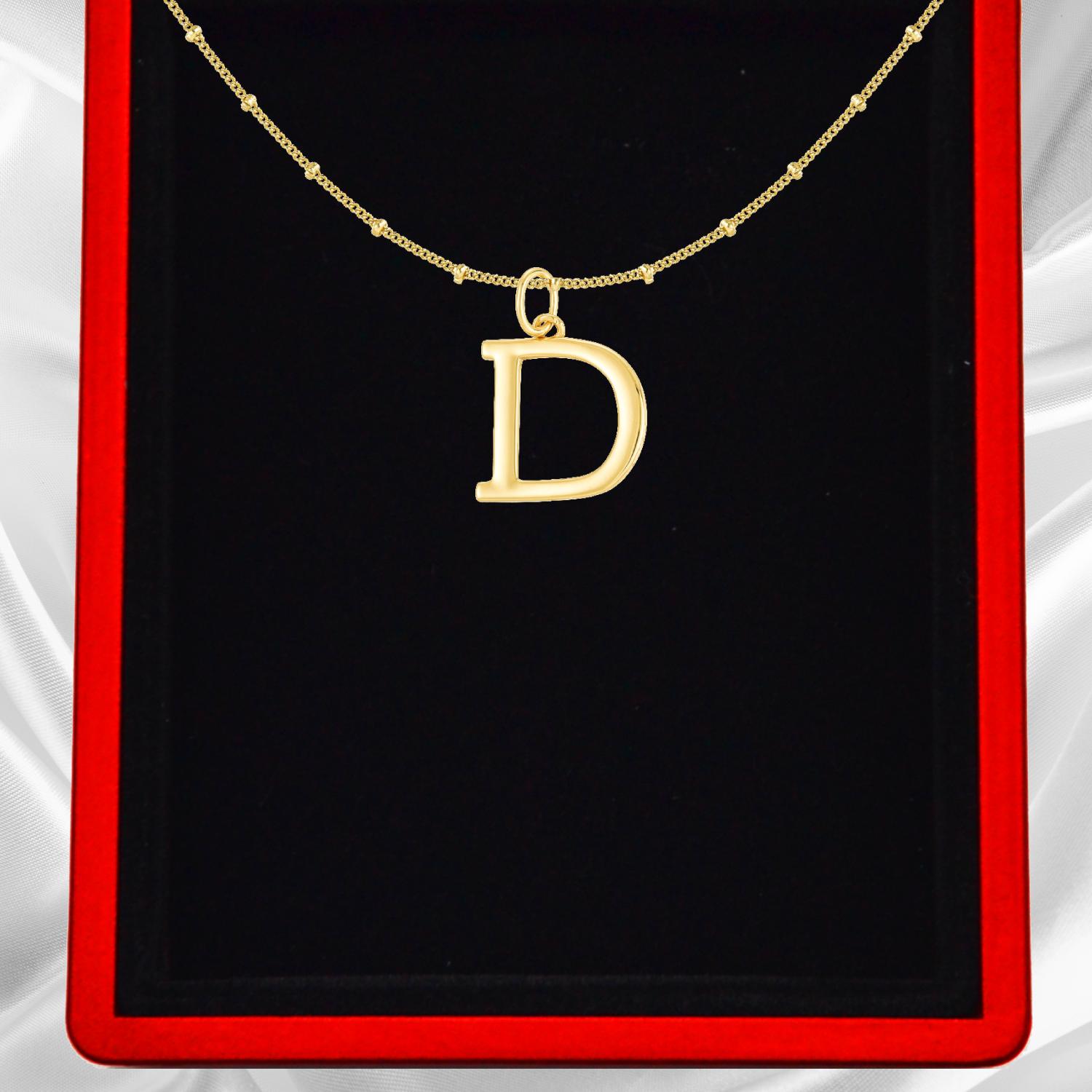 Gold Vermeil Initial Necklace