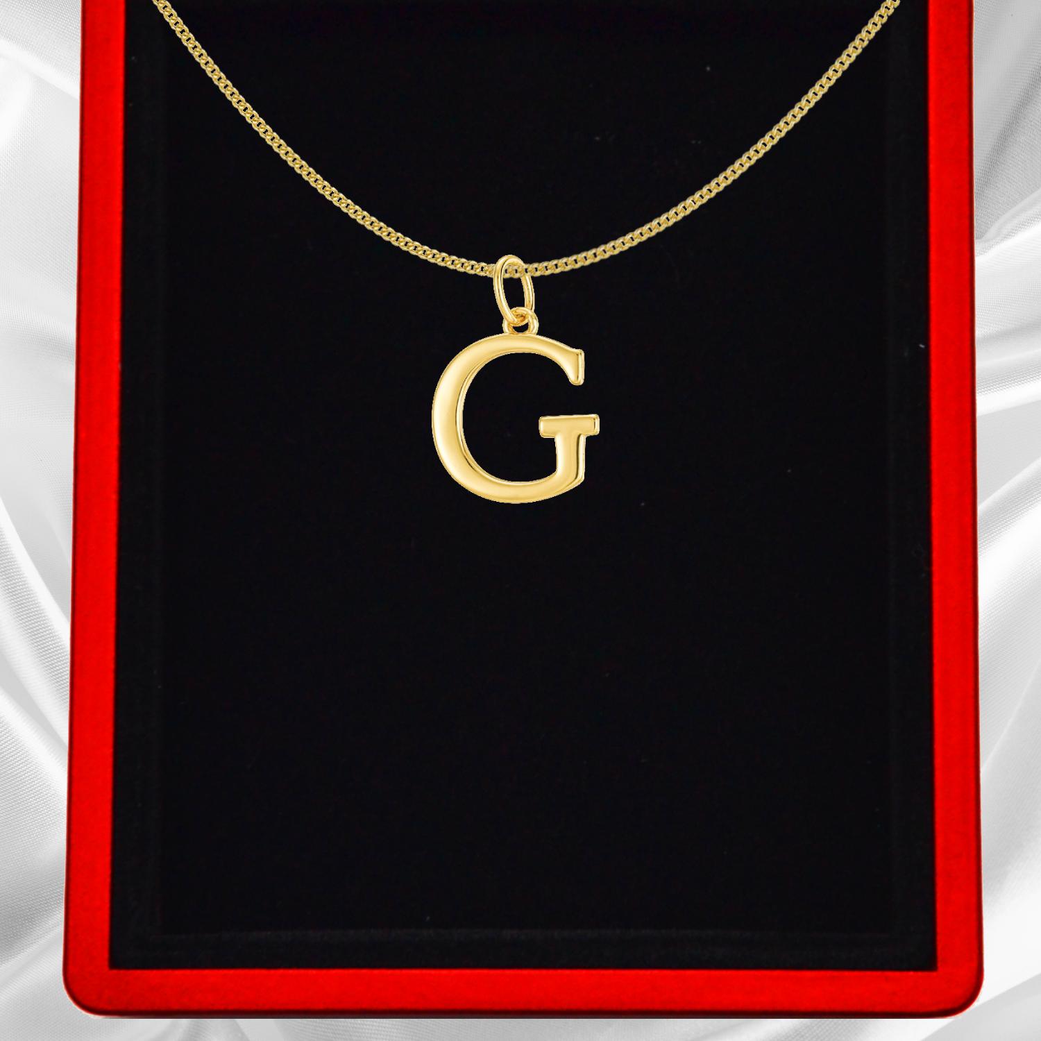 Gold Vermeil Initial Necklace