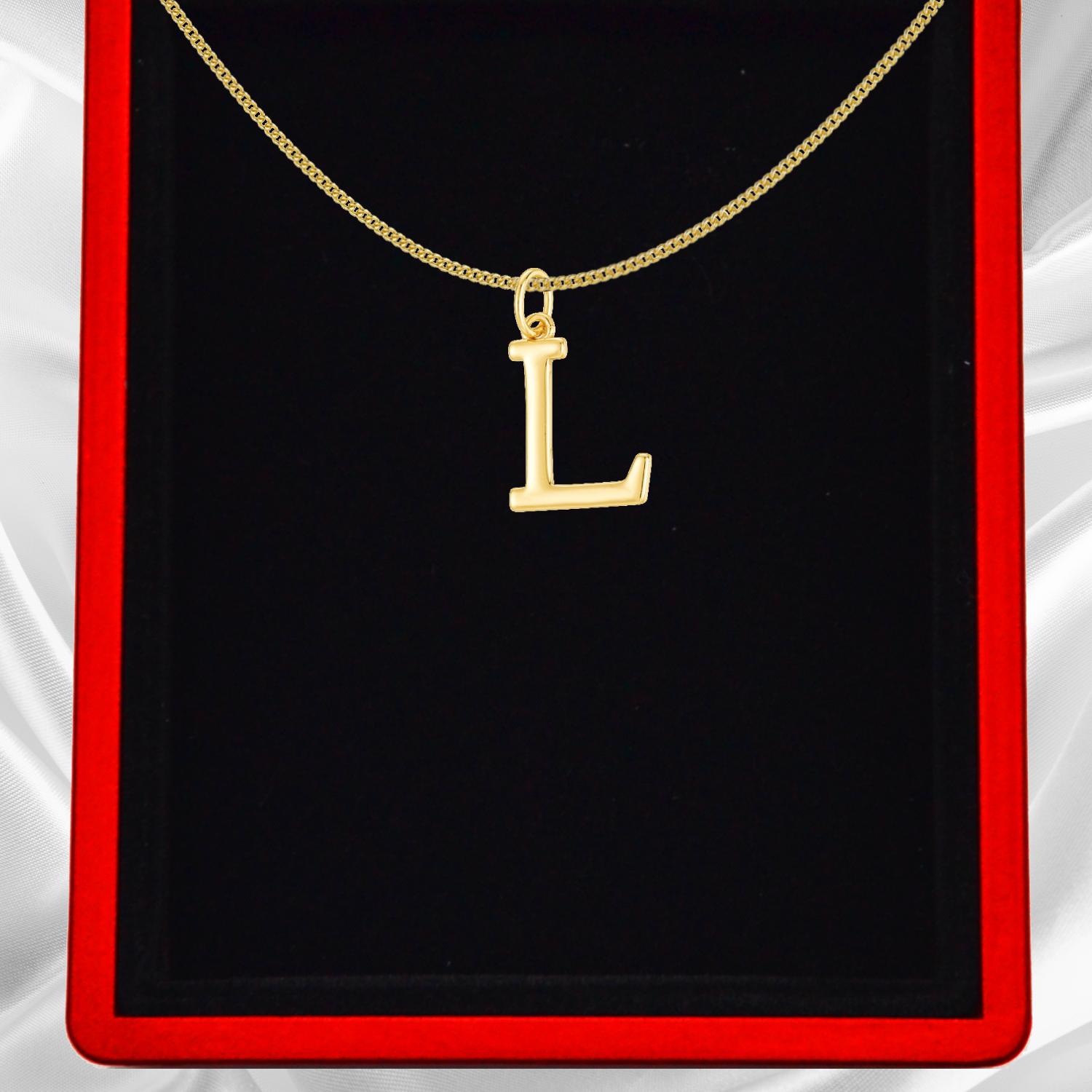 Gold Vermeil Initial Necklace