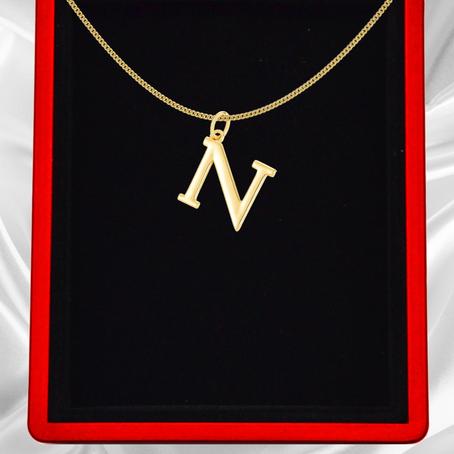 Gold Vermeil Initial Necklace