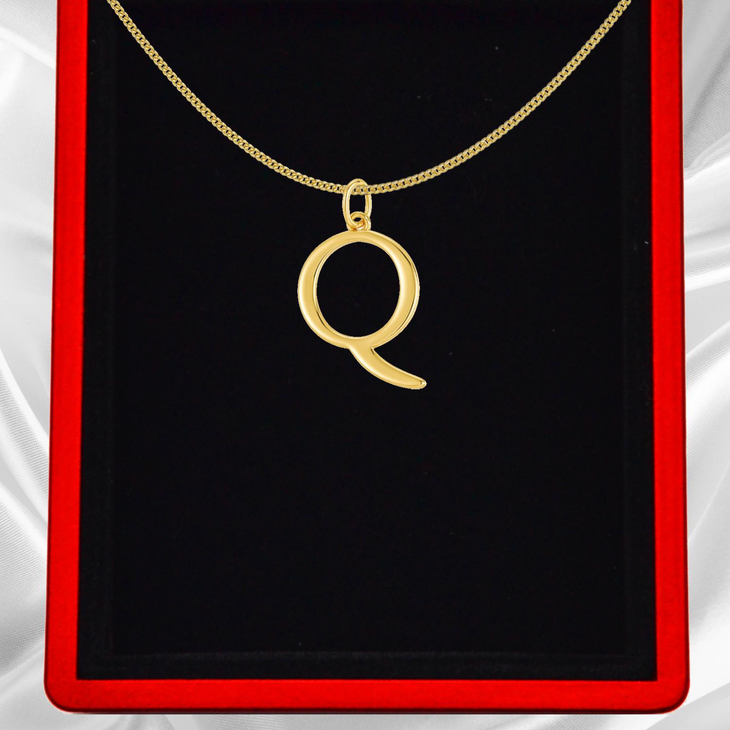 Gold Vermeil Initial Necklace