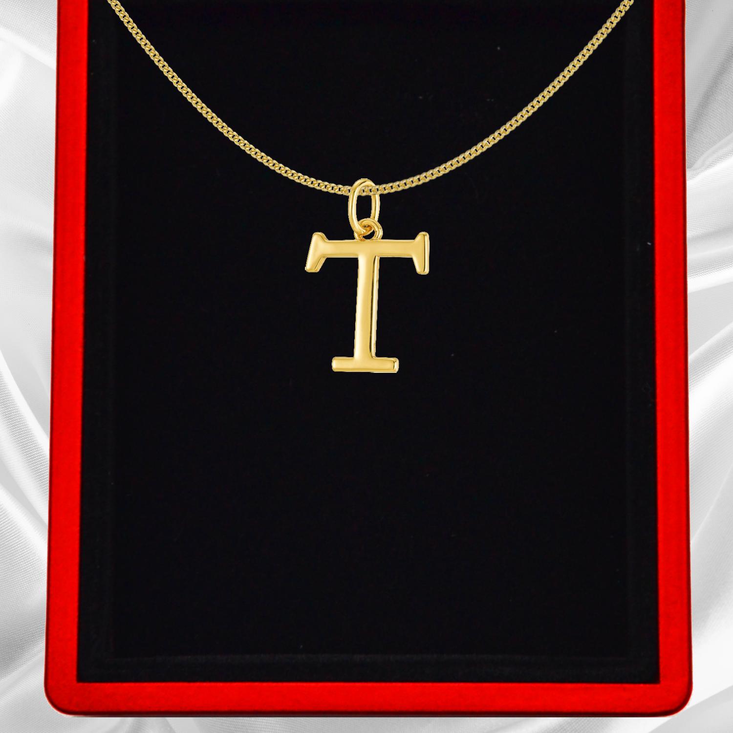 Gold Vermeil Initial Necklace