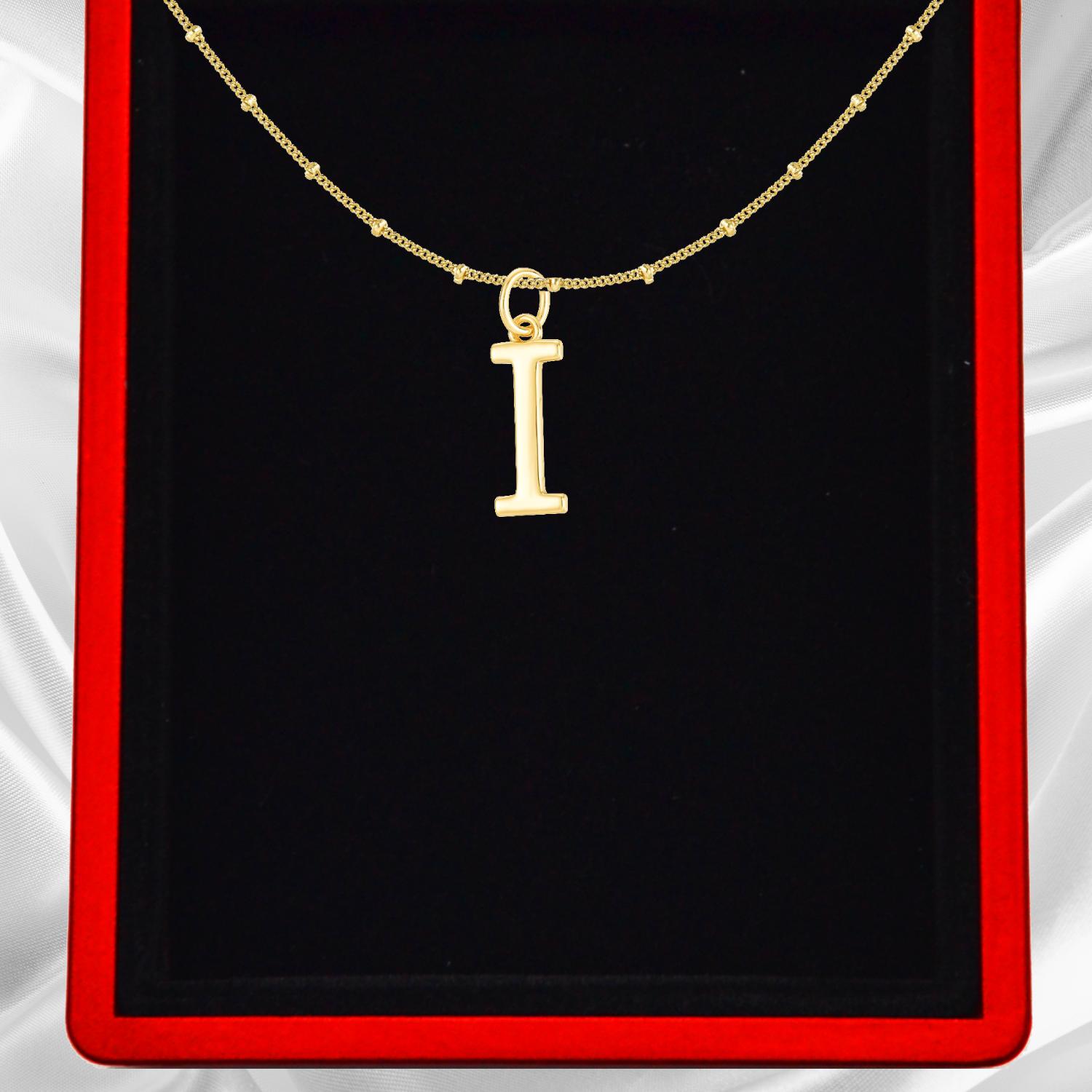 Gold Vermeil Initial Necklace