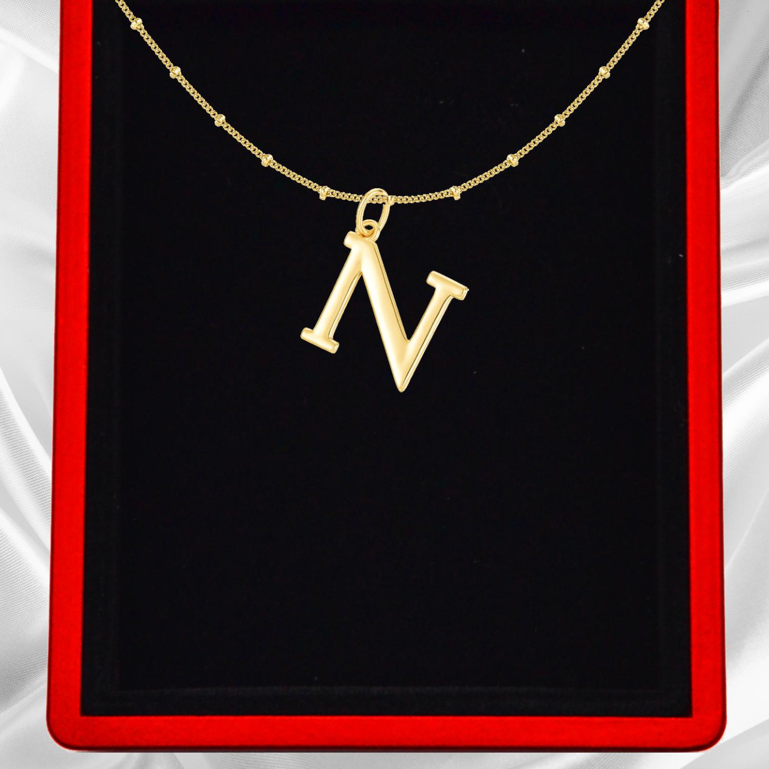 Gold Vermeil Initial Necklace