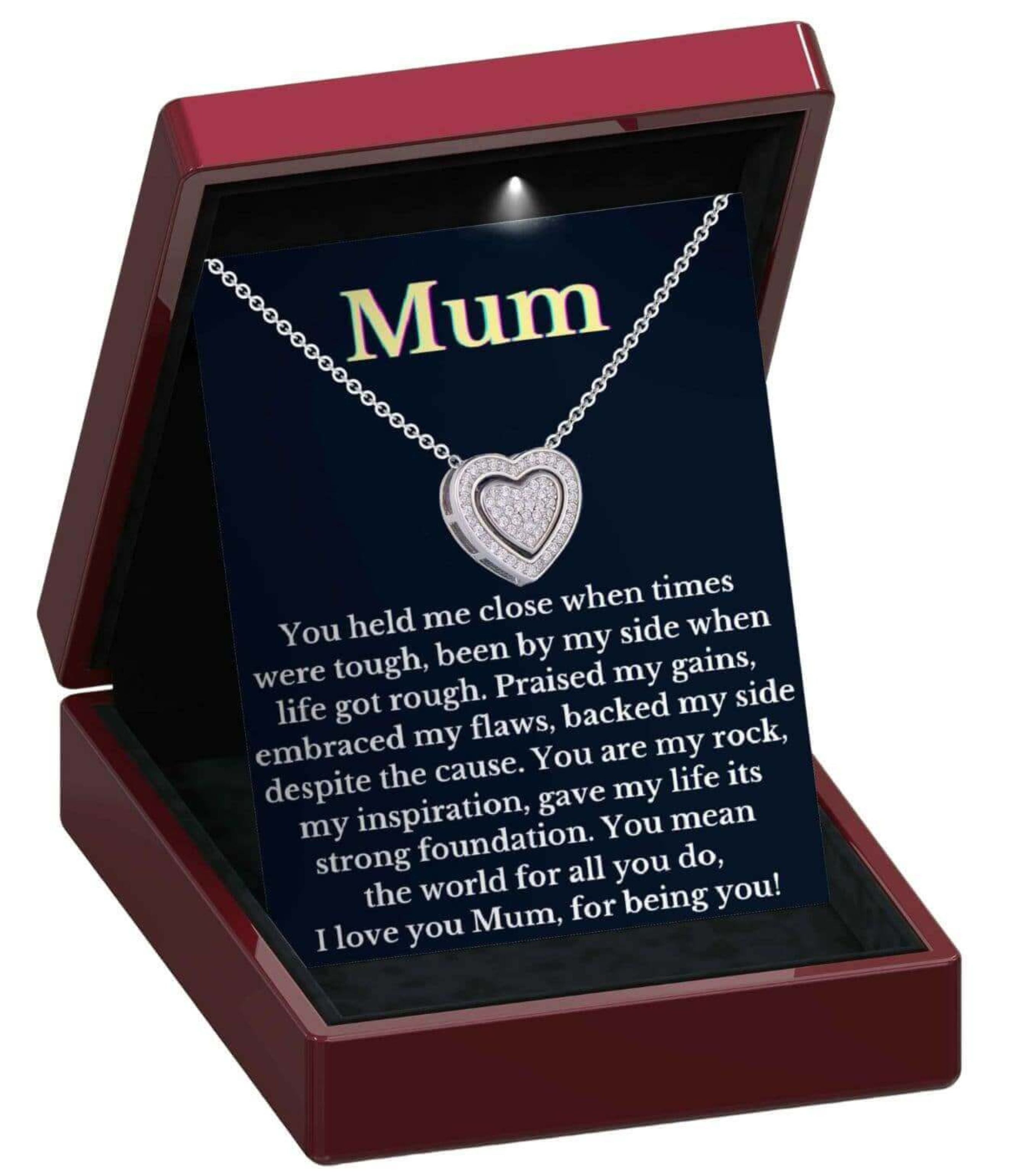 To My Mum 3 in 1 Necklace -  Sterling Silver Trinity Necklace - Mum8