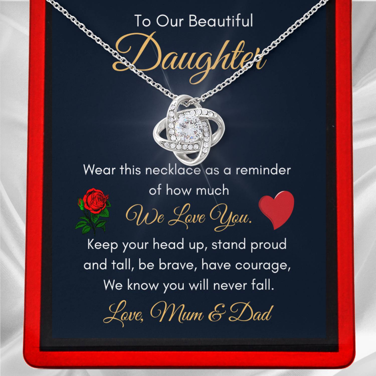 Stand Tall Necklace - From Mum & Dad - DT45
