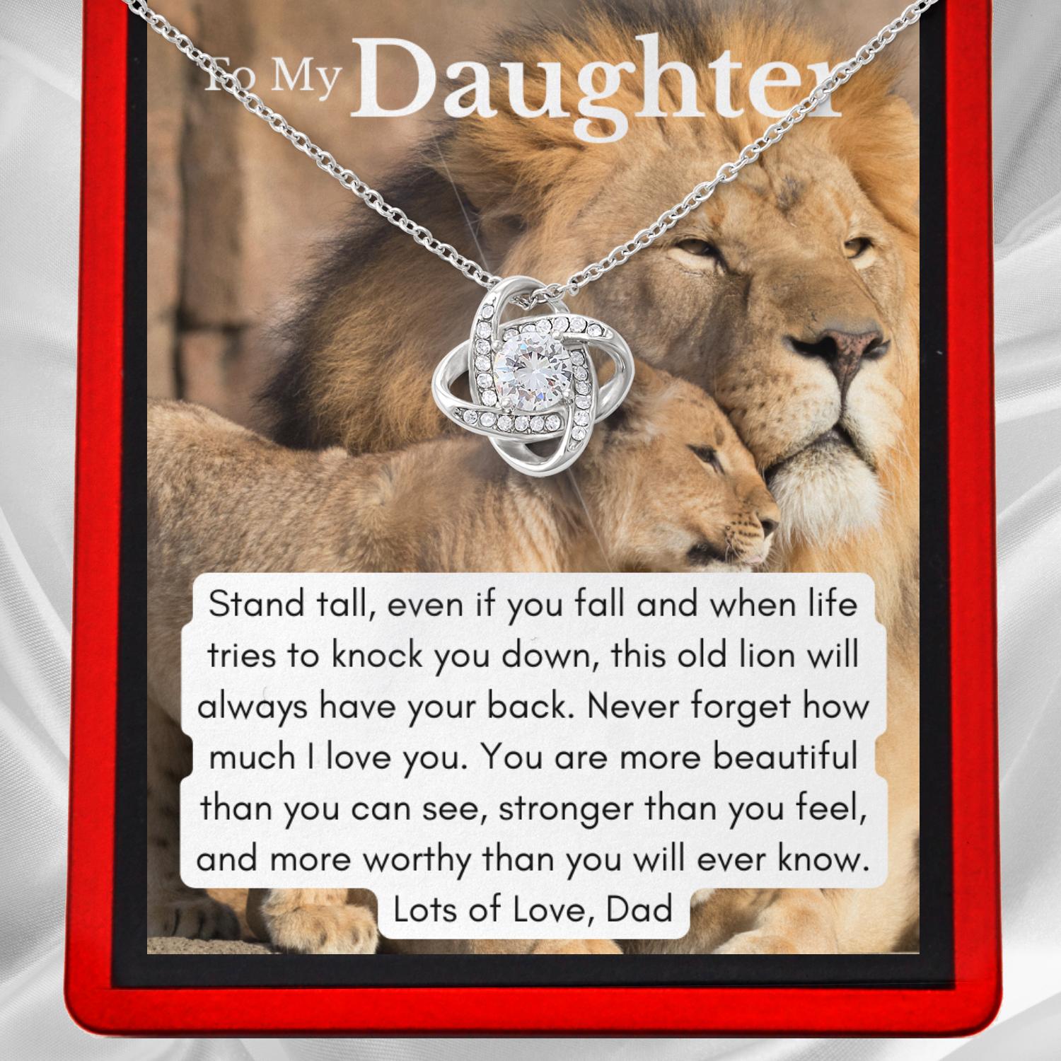 Stand Tall Lion Necklace - From Dad - DT30