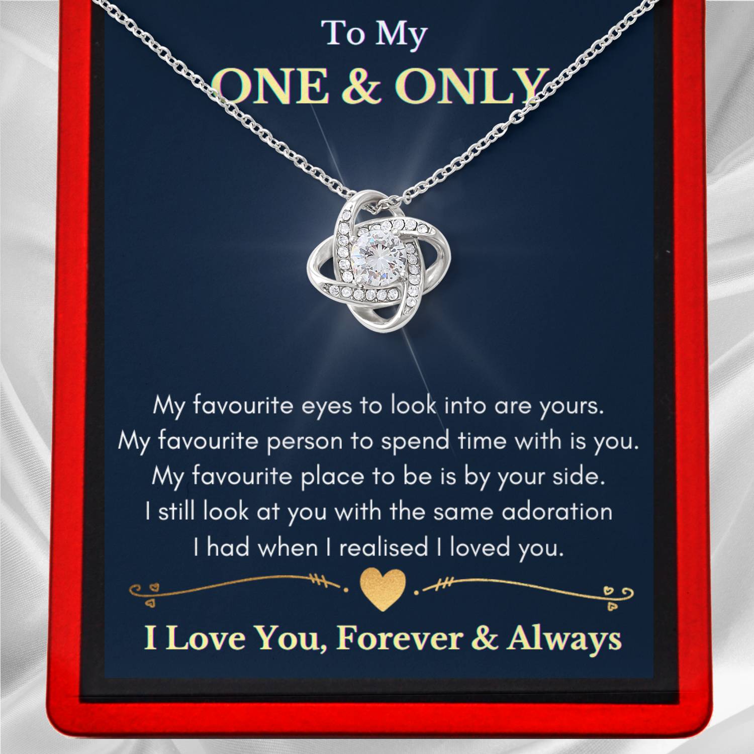 To My One & Only - Sterling Silver Necklace