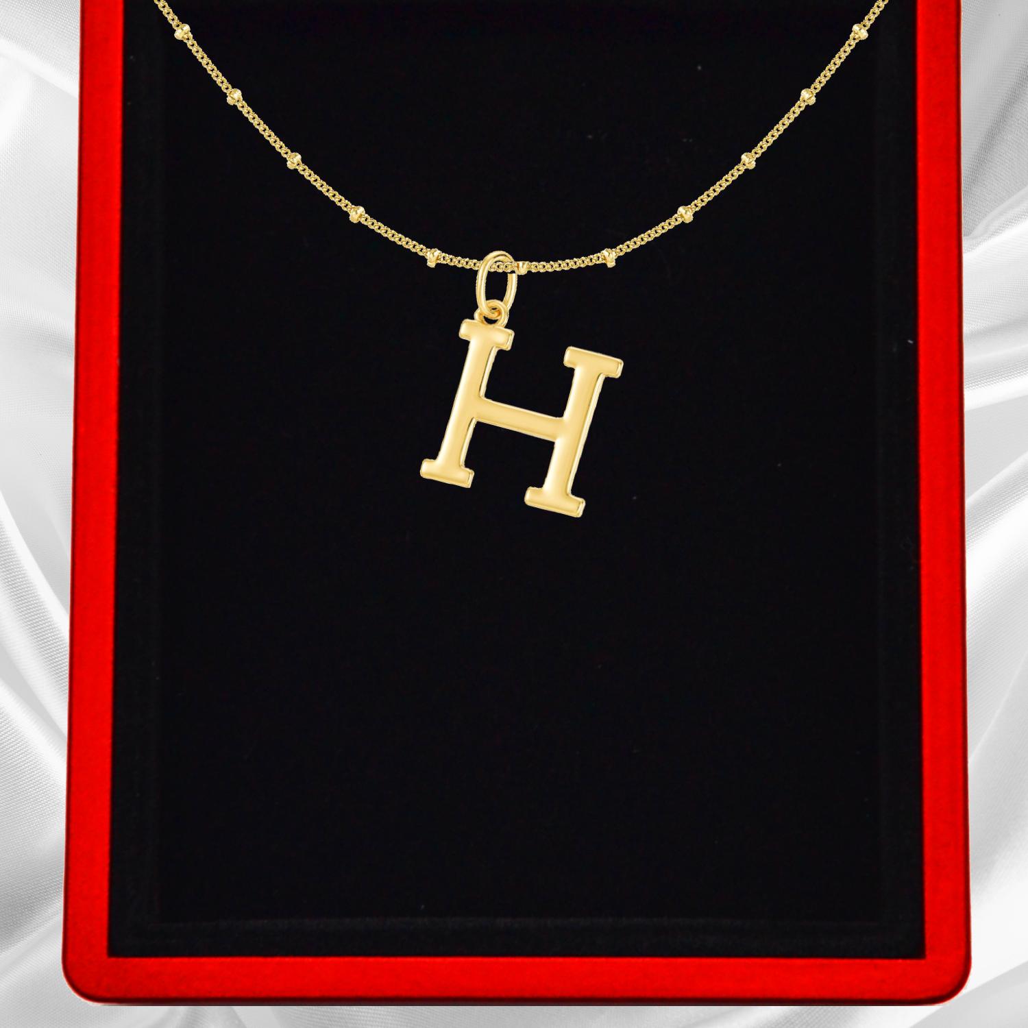 Gold Vermeil Initial Necklace