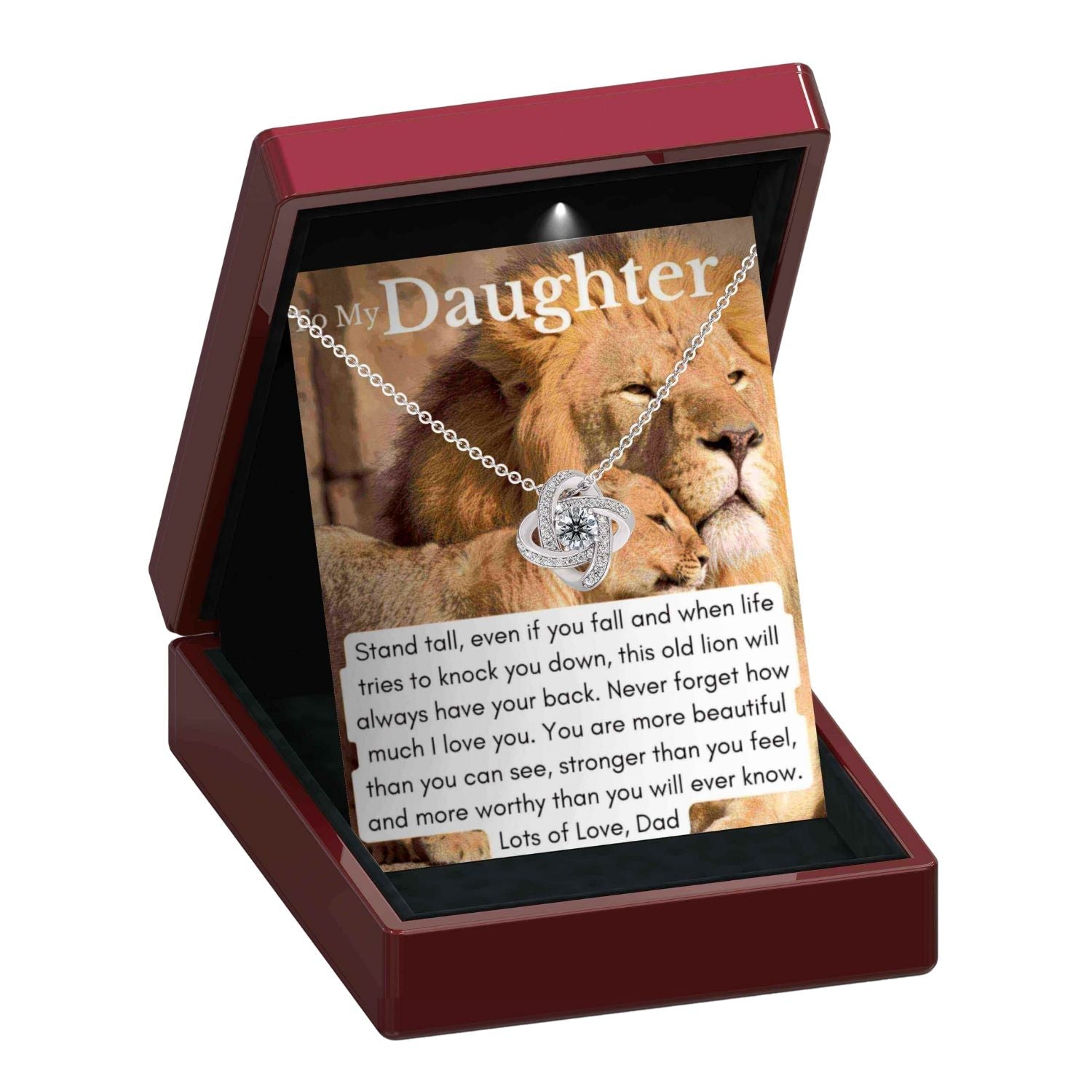 Stand Tall Lion Necklace - From Dad - DT30