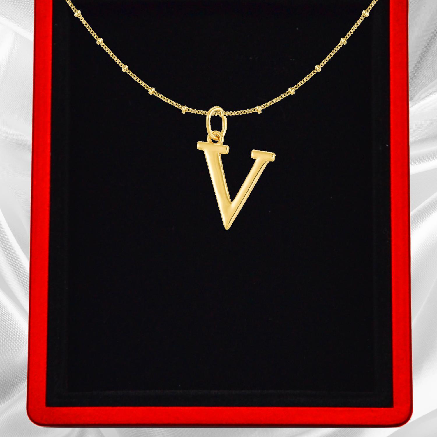 Gold Vermeil Initial Necklace