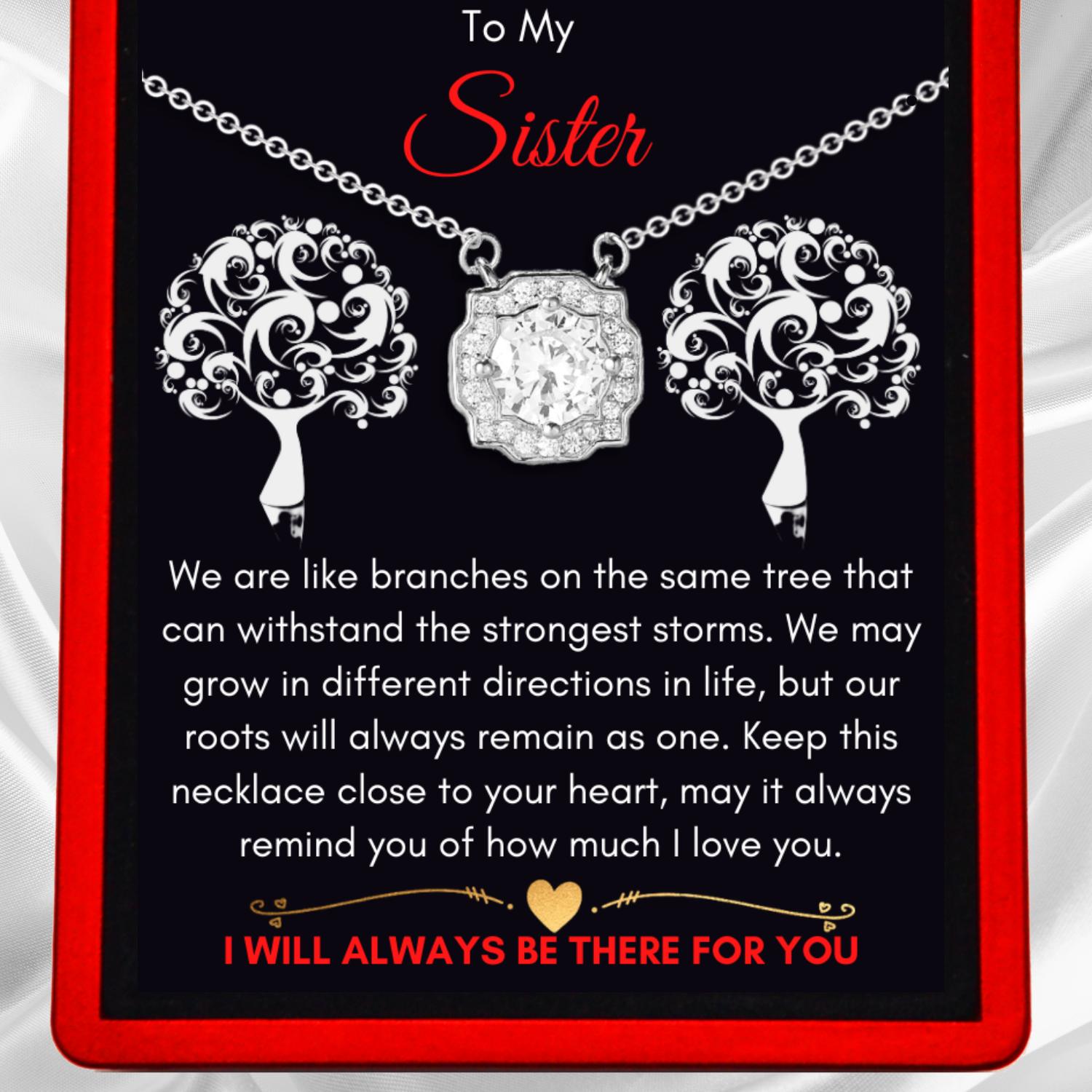 To My Sister - Family Tree Necklace
