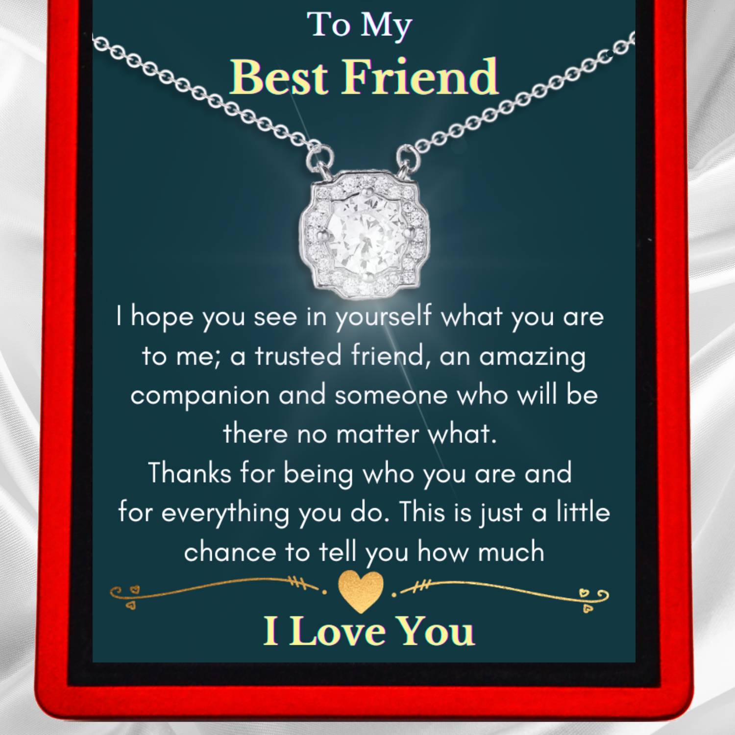 To My Best Friend - Dazzling Beauty Necklace