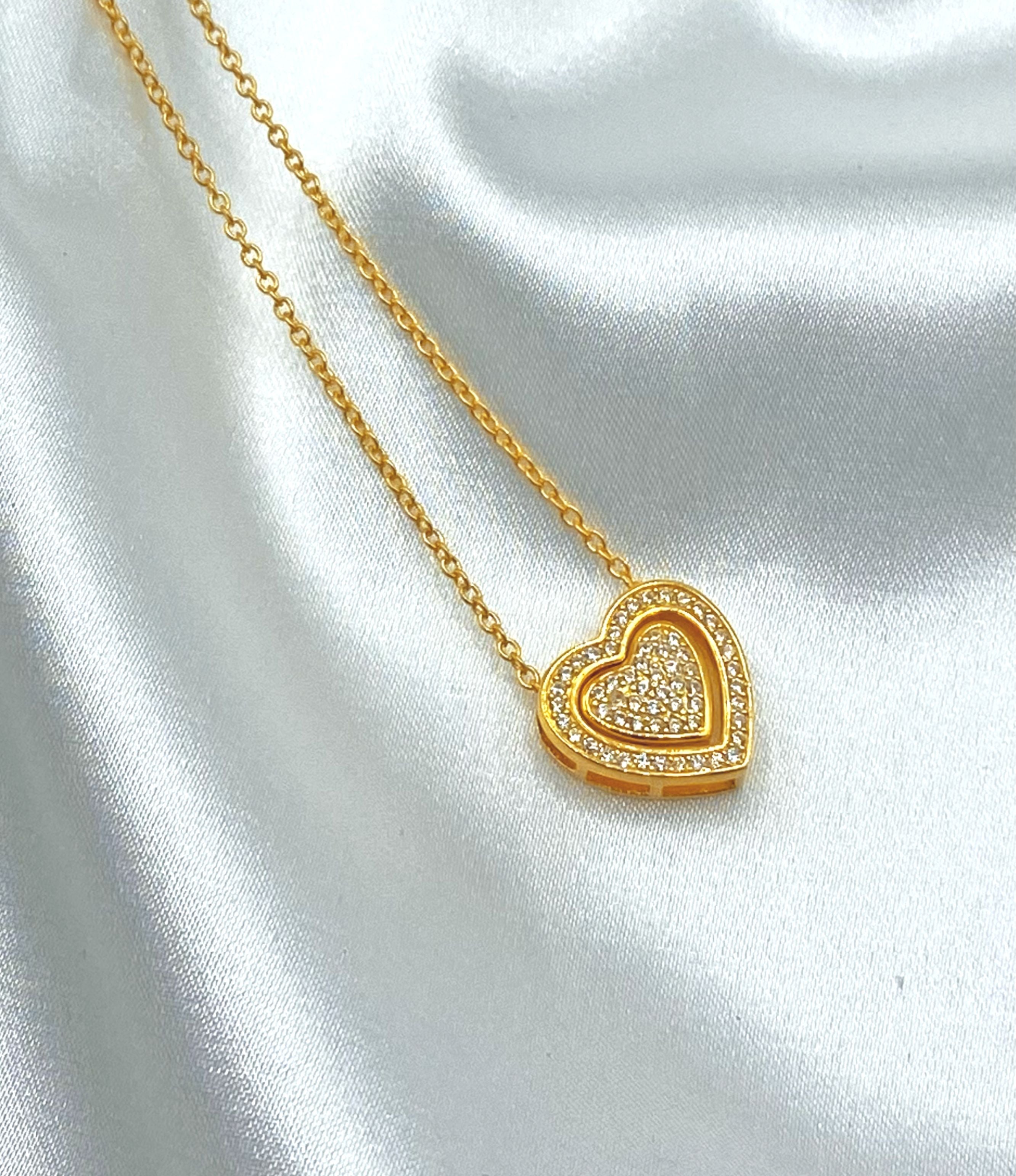 Upgrade/Substitute the Silver Necklace with 18ct Gold Vermeil Trinity Heart Necklace (cannot be ordered on its own without the silver necklace)