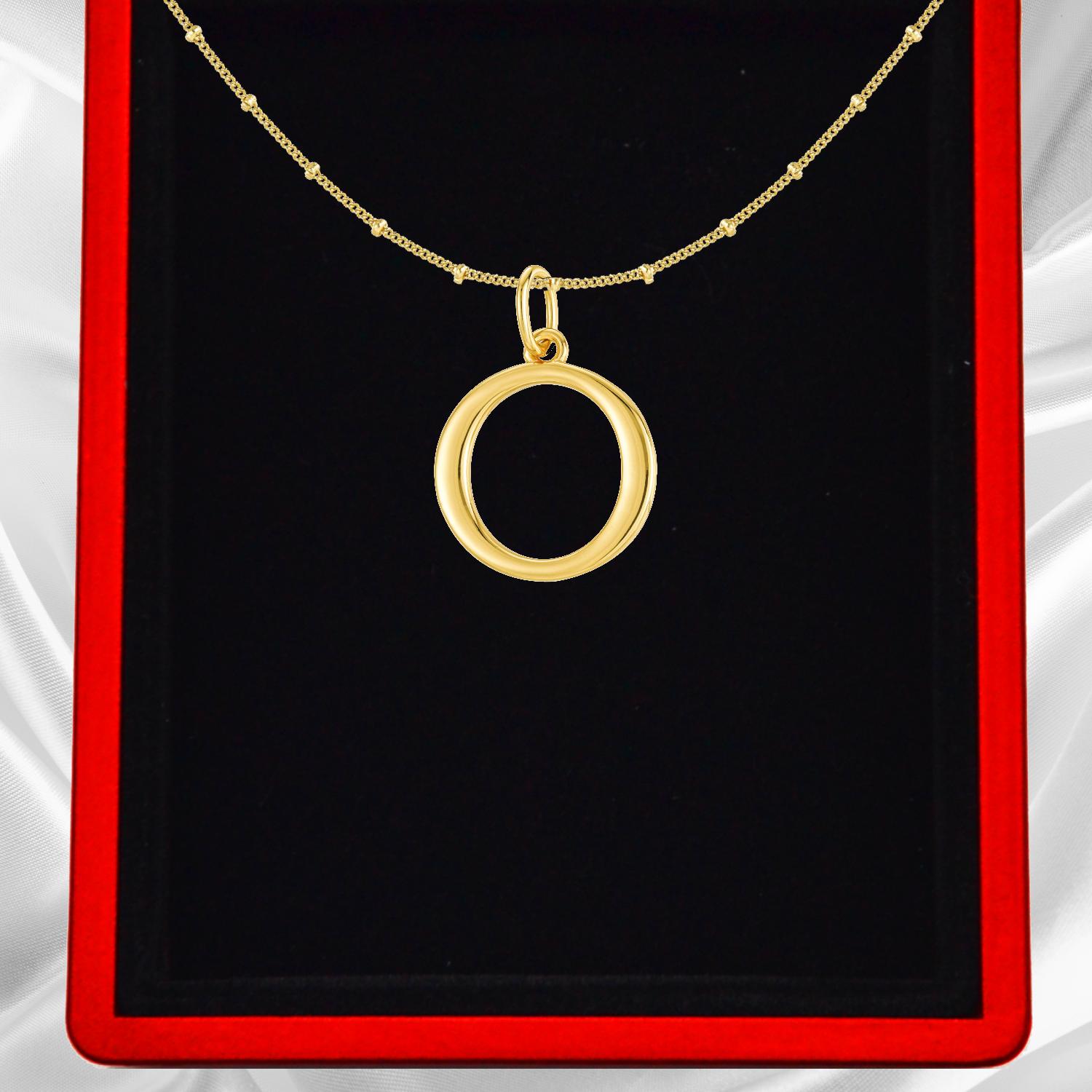 Gold Vermeil Initial Necklace