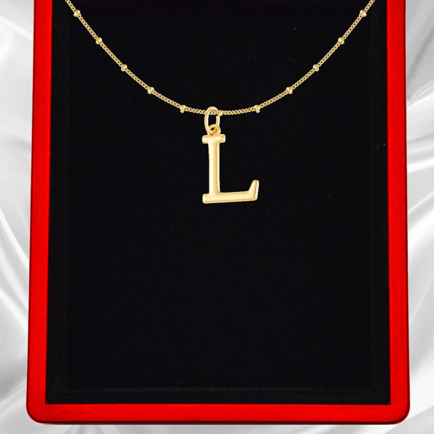 Gold Vermeil Initial Necklace