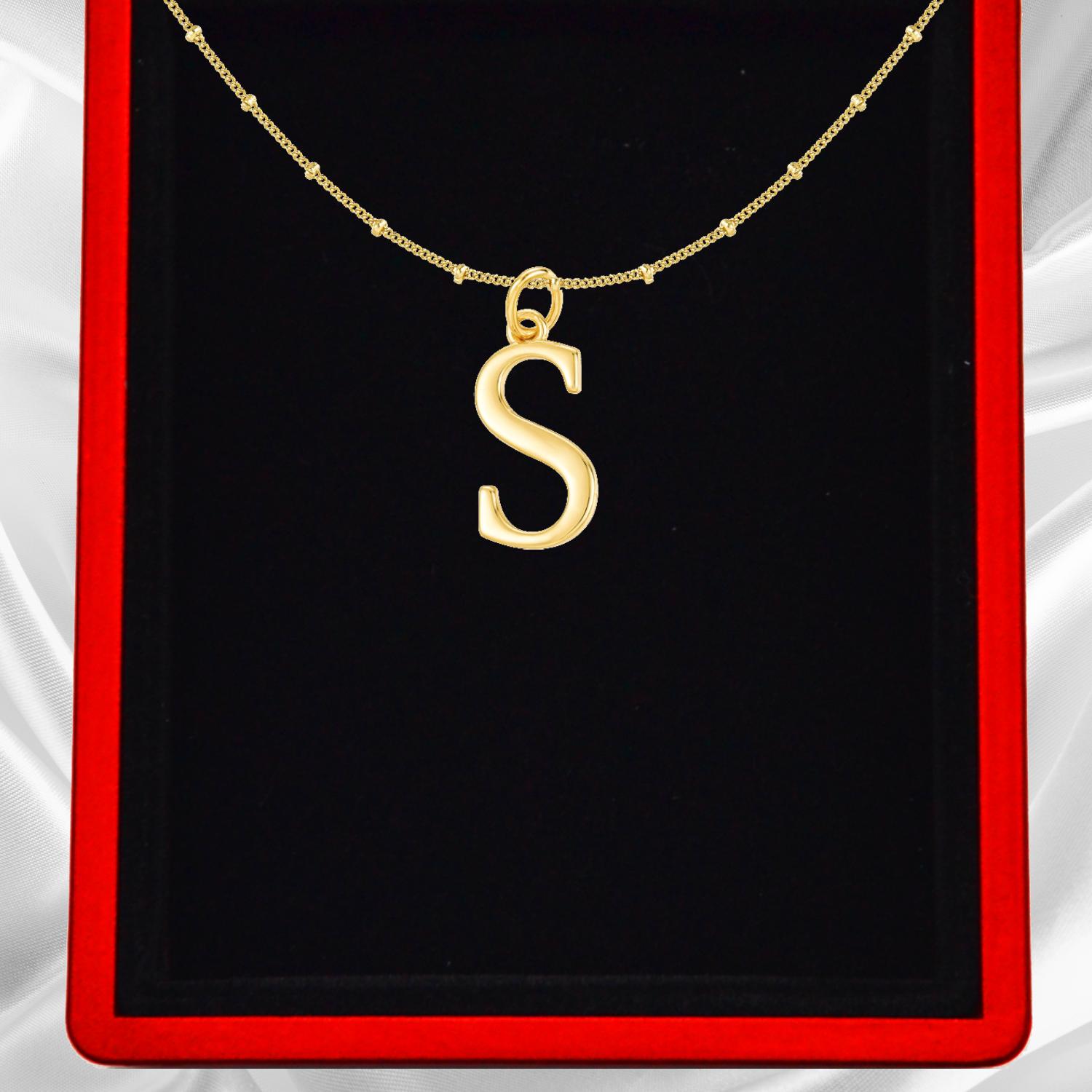 Gold Vermeil Initial Necklace