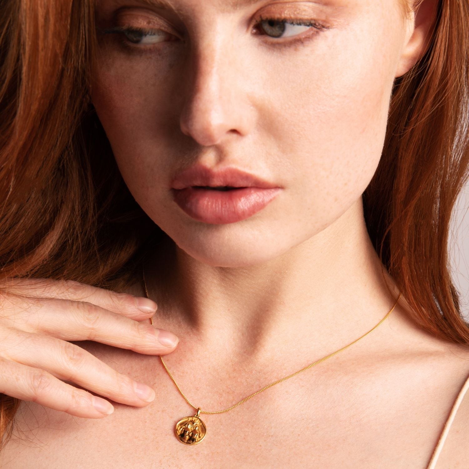 Zodiac Gold Coin Necklace - Vermeil