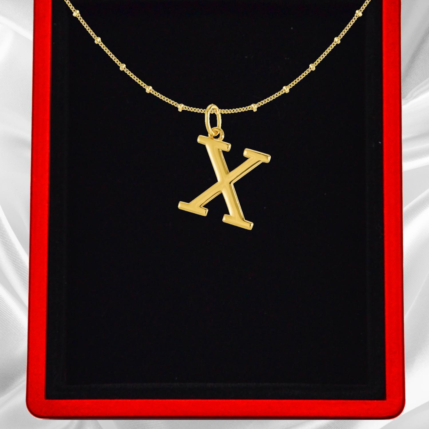 Gold Vermeil Initial Necklace