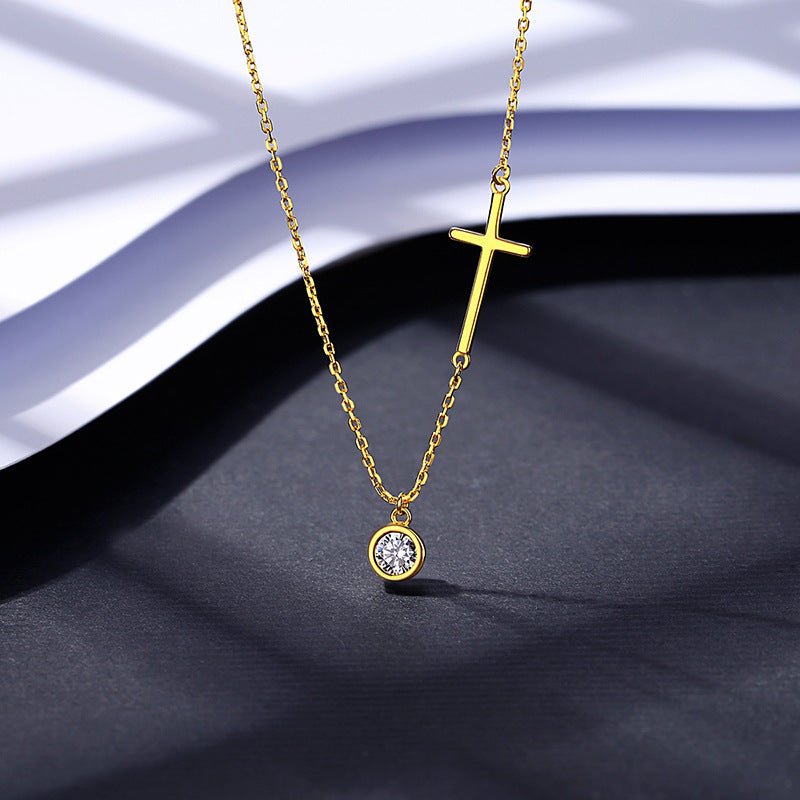 Oriana Golden Cross Necklace