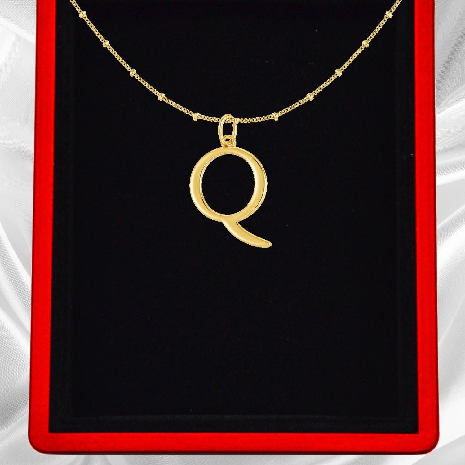 Gold Vermeil Initial Necklace