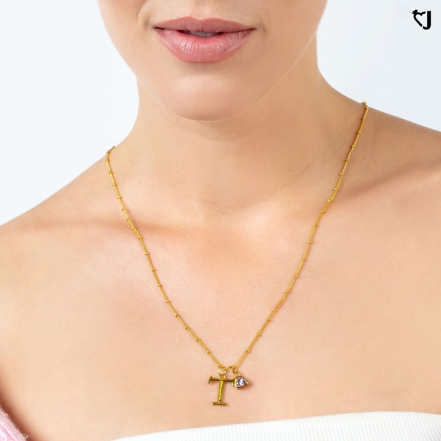 Gold Vermeil Initial Necklace