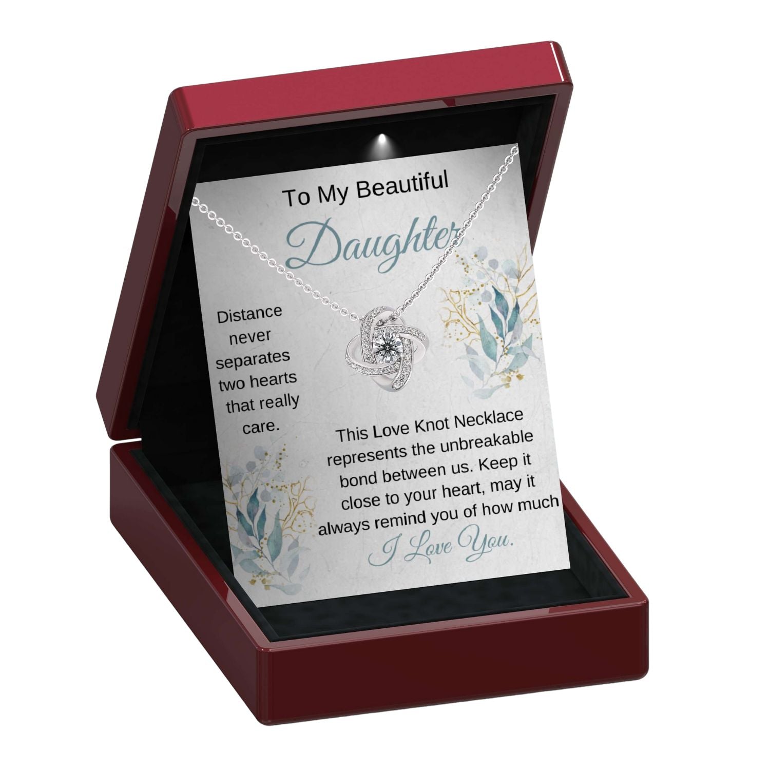 Parent & Daughter Bond - Love Knot Necklace DT9