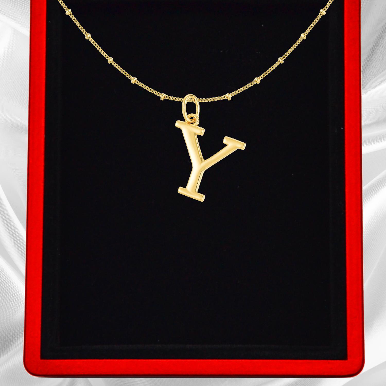 Gold Vermeil Initial Necklace
