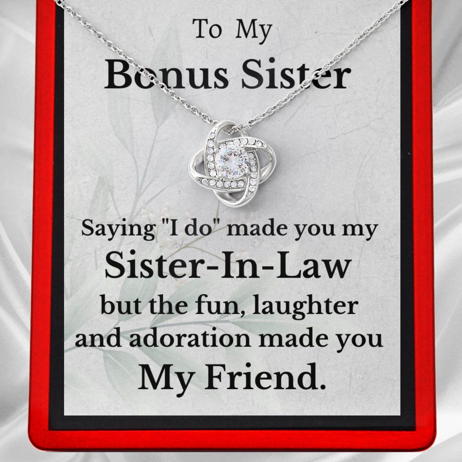 Sister-in-Law Sterling Silver Necklace UK