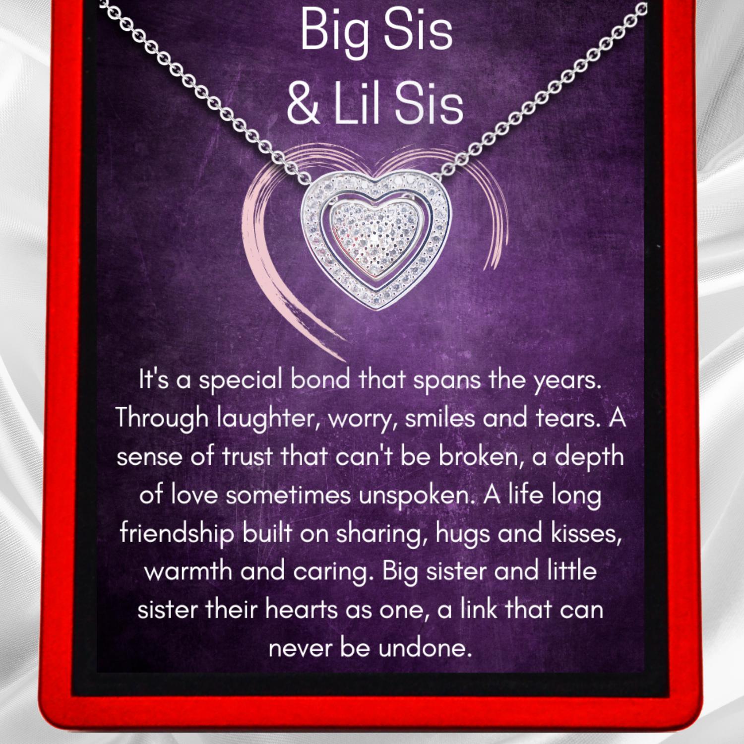 Big Sis & Lil Sis 3 in 1 Trinity Heart Necklace - Sister6