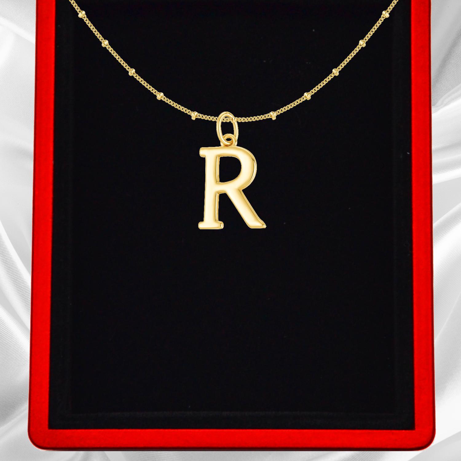Gold Vermeil Initial Necklace