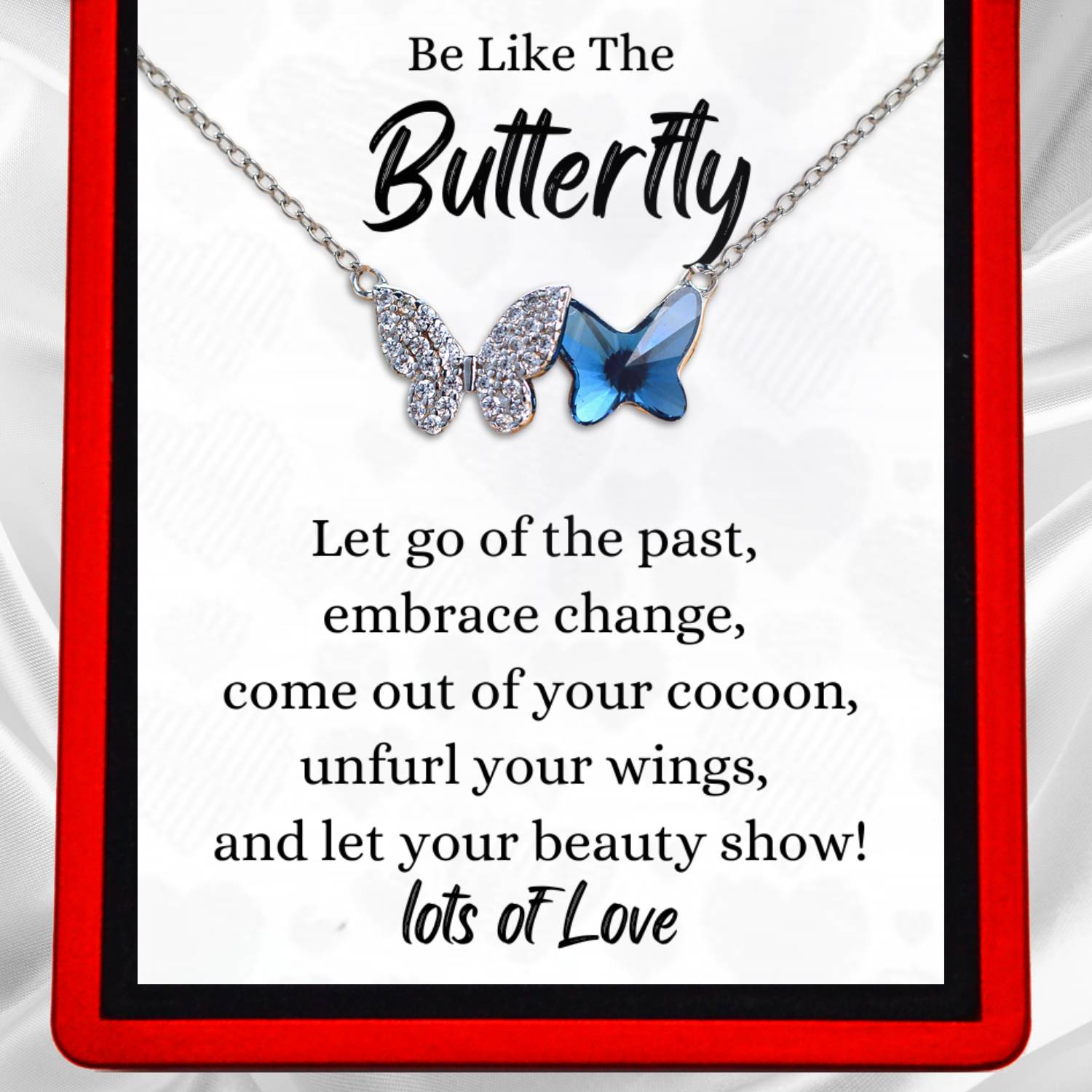 Be Like the Butterfly Necklace - Austrian Crystals