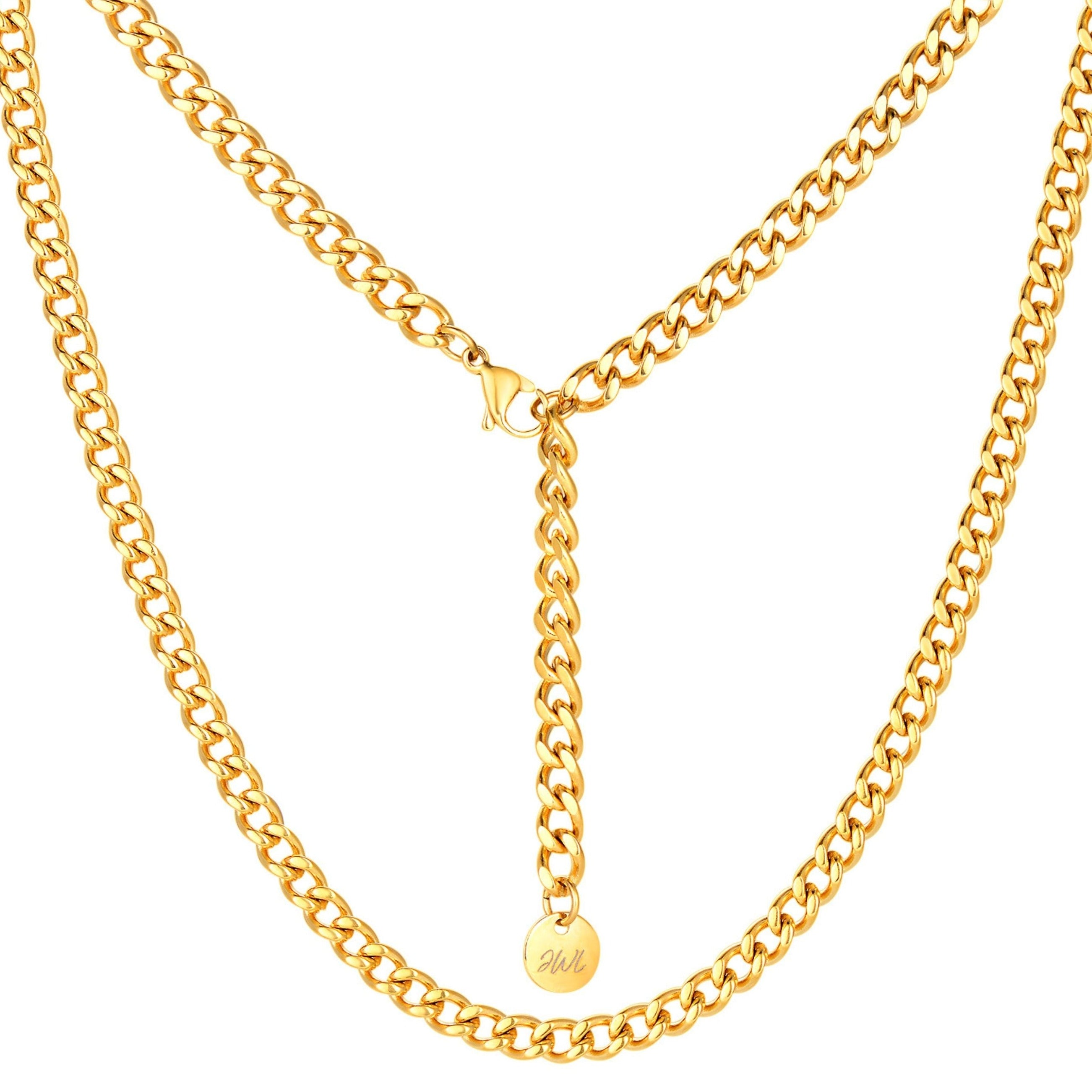 Cuban Chain in Gold or Silver Tone (Stainless Steel)